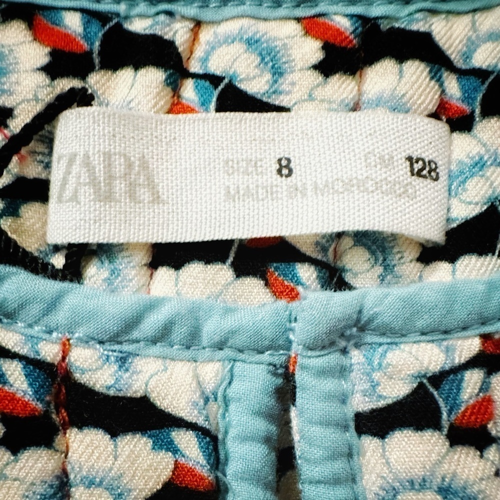 Zara | Multi-Colored Quilted Blouse (8) - Picture 4 of 4